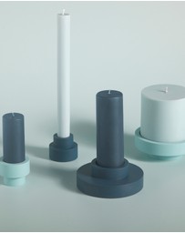 porter green - escc large pillar candle soy-blend unscented candles