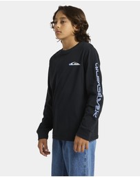 Quiksilver - Boys Long Sleeve Warp Drive T-Shirt