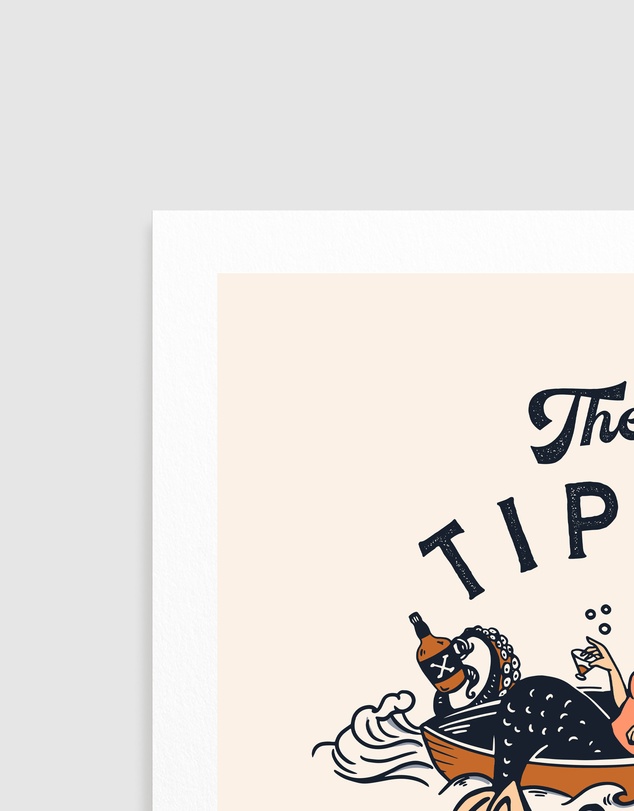 Olive et Oriel - Tipsy Mermaid Dive Bar Mermaid by The Whiskey Ginger Art Print