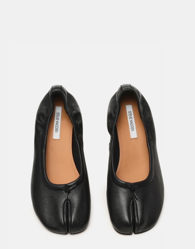 Steve Madden - Cyra Black Leather Heels