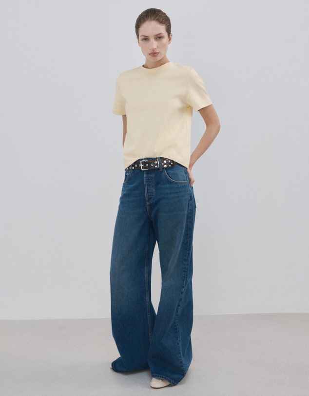 M.N.G - Short-Sleeved Cotton T-Shirt