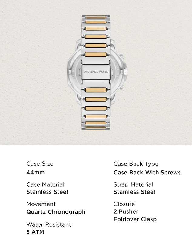Michael Kors - Prescott Two Tone Chronograph Watch