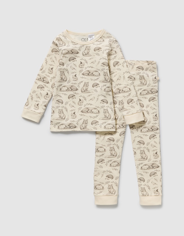 Wilson & Frenchy - Foxglove Forest Organic Long Sleeved Pyjamas - Babies-Kids