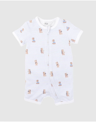 Bebe by Minihaha - Organic SS Zip Romper - Babies
