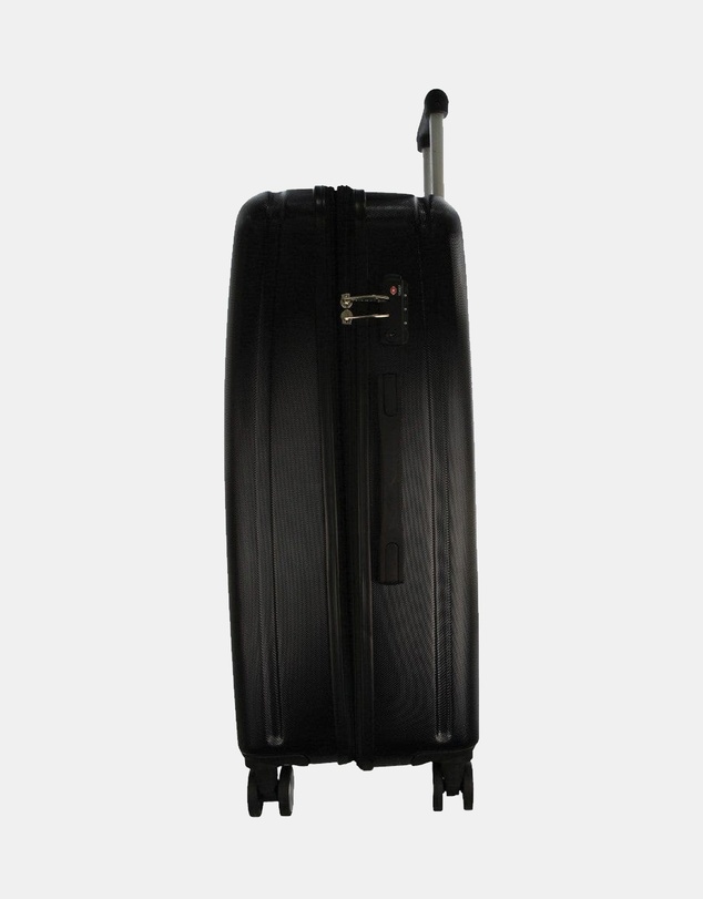 Pierre Cardin - Pierre Cardin Metro Medium Hard Shell with Mini Beauty Case Set + Leather Tag