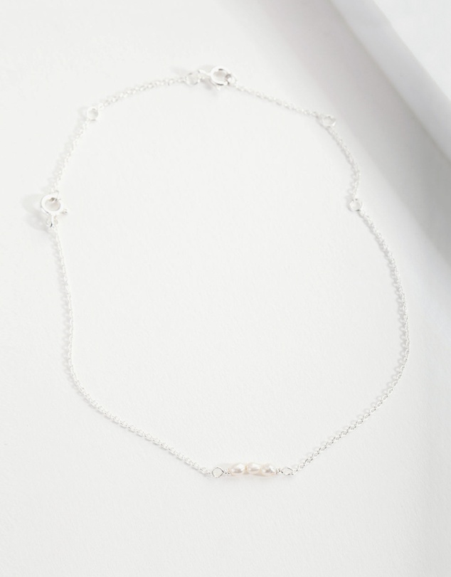 Lovisa - Sterling Silver Mini Pearl Bracelet