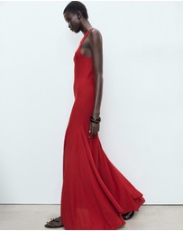 M.N.G - Asymmetrical Low-Knit Dress