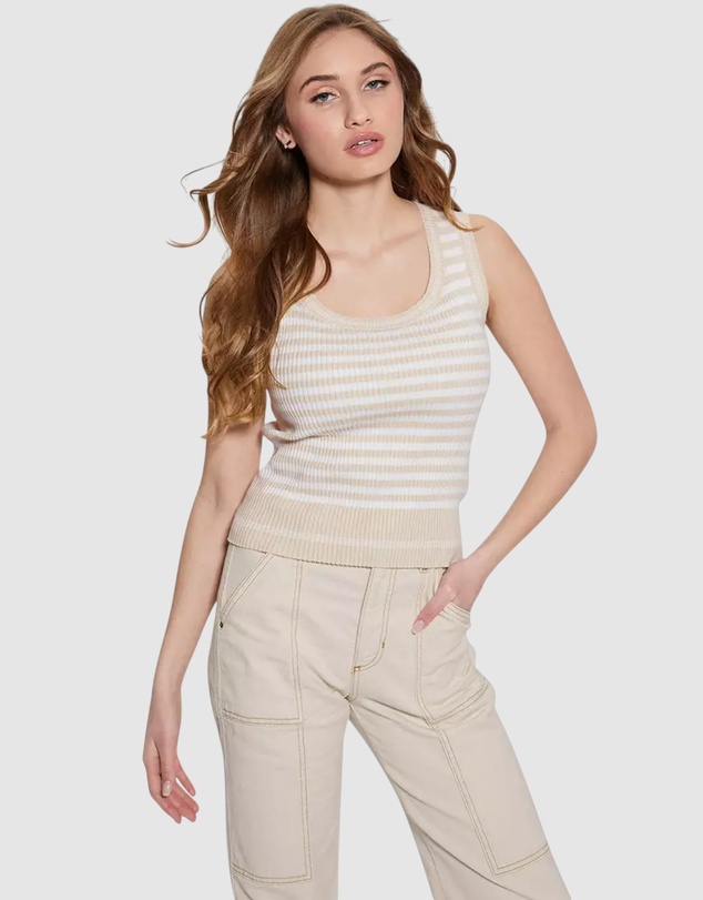 GUESS - Stripe Rib Marti Tank