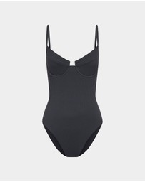 Subtitled - Rib Underwire One Piece Bikini