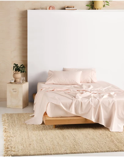 Linen House - Vienna 300TC Cotton Percale Sheet Set 50cm