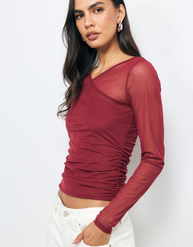 AERE - Aura Crossover Mesh Top