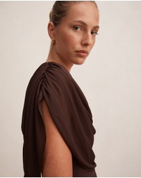 Forever New - Olivia Draped Mesh Cape Top