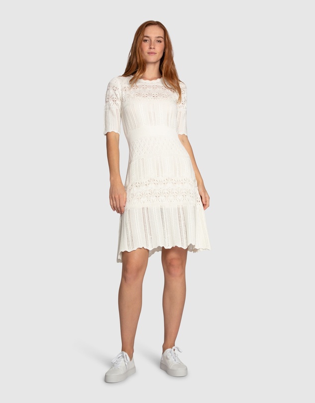 Belle & Bloom - Everbloom Crochet Mini Dress