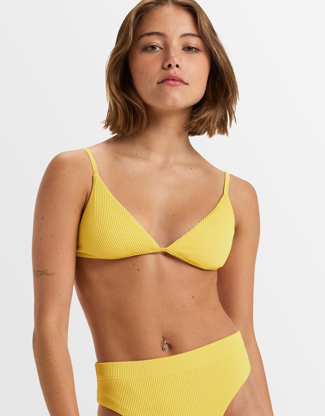 Roxy - Womens Rib Roxy Love The Quiver Tri Bikini Top