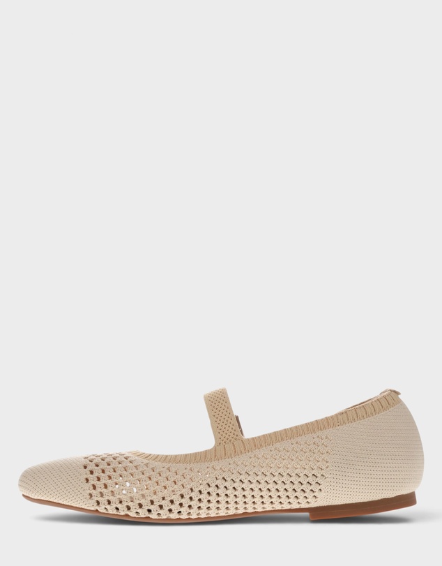 Mia Vita - Violet Open Knit Flat - Natural