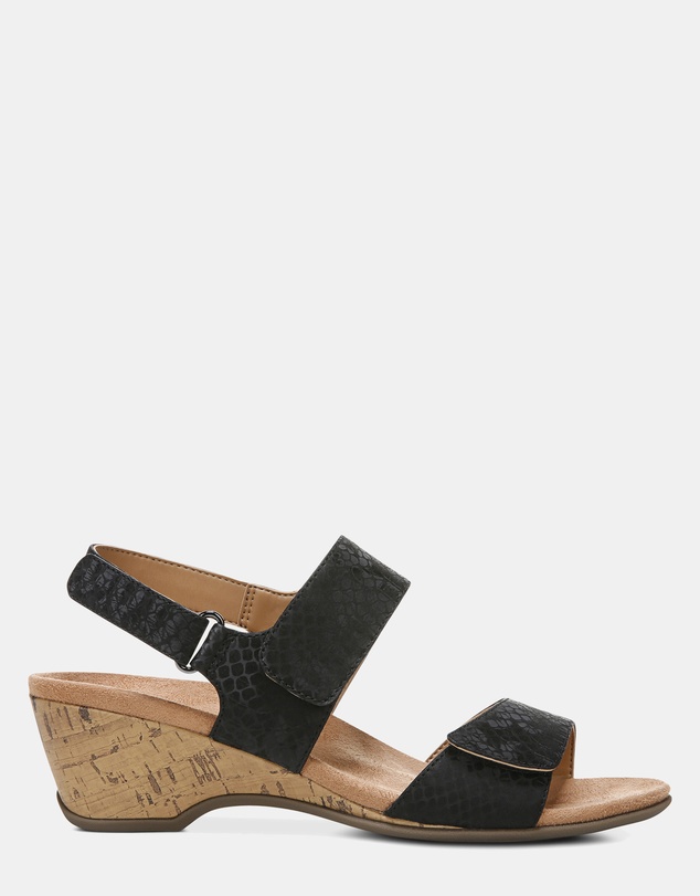 Vionic - Kanya Wedge Sandal - Black