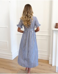 Esther & Co - Korbel Dress - Blue Stripe