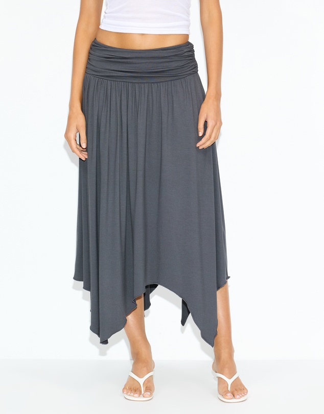 Dazie - Gisella Asymmetrical Midi Skirt