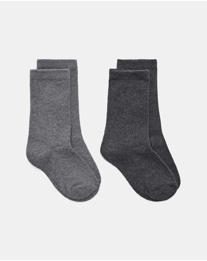M.N.G - 2-Pack Plain Socks - Teens