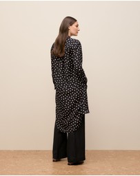 Trenery - Spot Relaxed Shirt Dress in Black