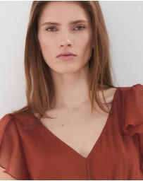M.N.G - Long Ruffled Dress