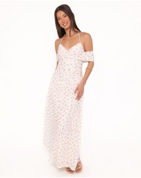 Petal & Pup - Mayven Maxi Dress - White Ditsy