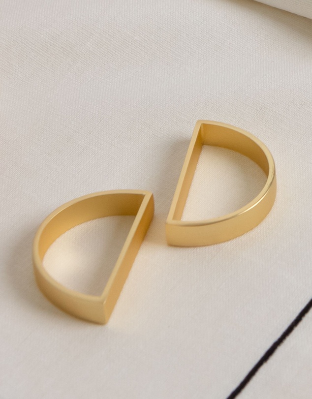Tablescaped - French Brasserie - Set of 4 Napkin Rings