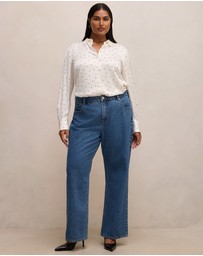 Forever New Curve - Coco Curve Satin Shirt