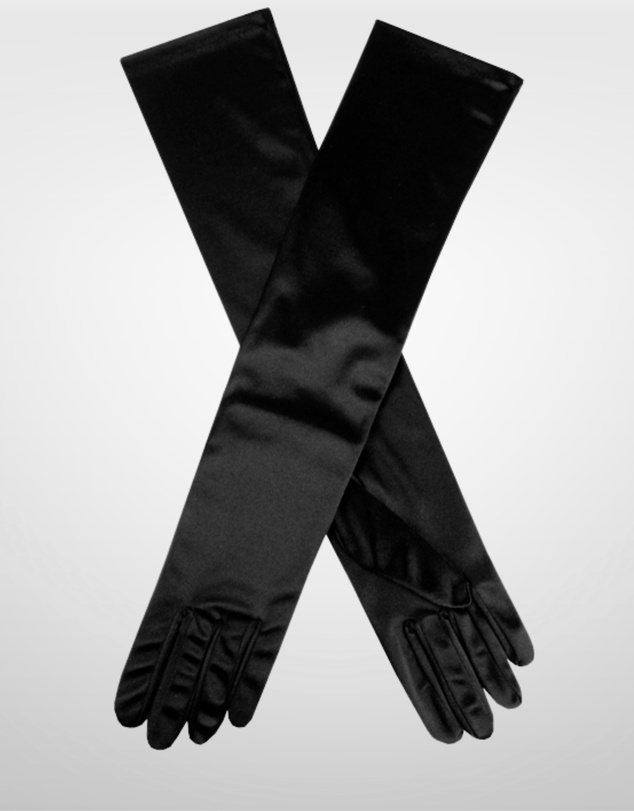 DENTS - Long Above Elbow Satin Gloves