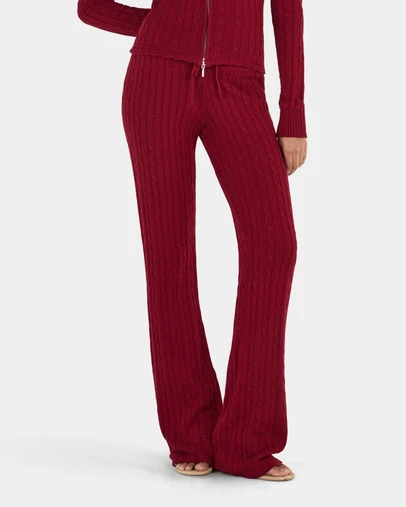 Ownley - Peridot Cable Knit Trackpant