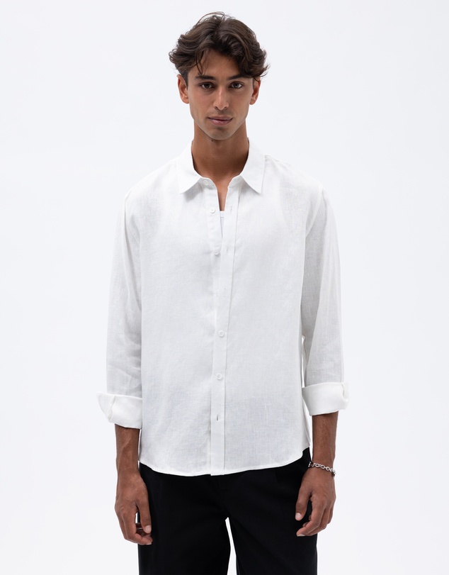 AERE - Euro Resort Linen LS Shirt