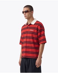 Zanerobe - Box Crop Polo Red/Navy