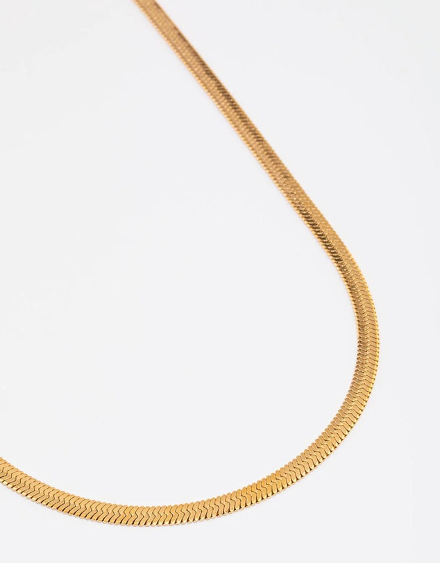 Lovisa - Waterproof Gold Plated Stainless Steel Snake Chain Necklace