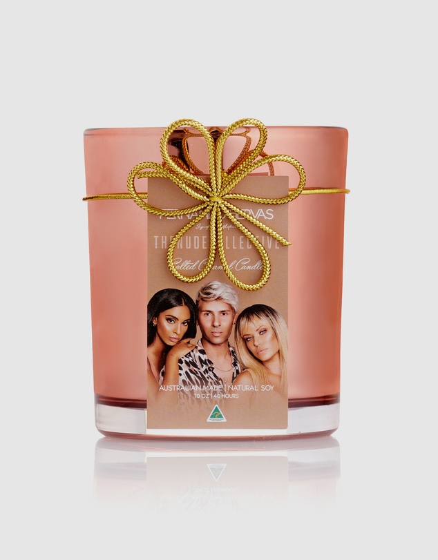 Silk Oil of Morocco - The Nude Collective Salted Caramel Soy Candle