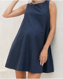 Soon Maternity - Maeve Linen Feeding Dress
