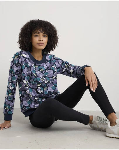 Seasalt - Seasalt Cornwall Black Sea Dance Cotton Leggings