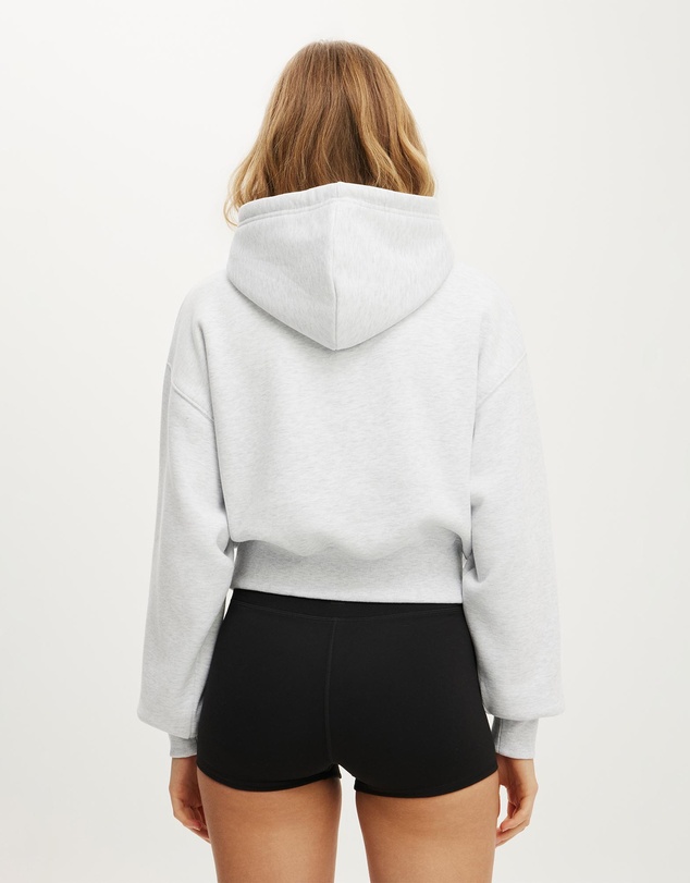 Cotton On Body Active - Plush Cropped Bubble Hoodie