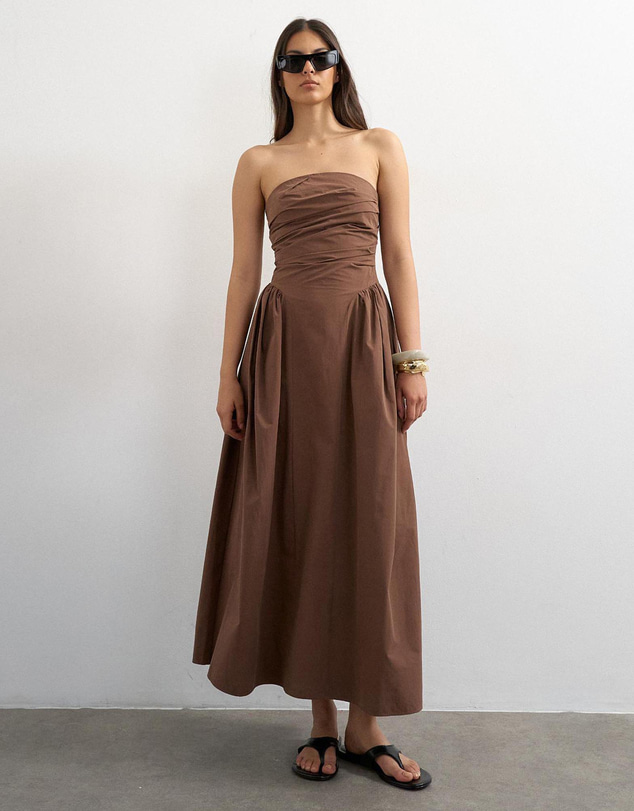 TOPSHOP - Marie Bandeau Maxi Dress Woven