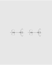 Najo - Capri Silver and Pearl Earrings