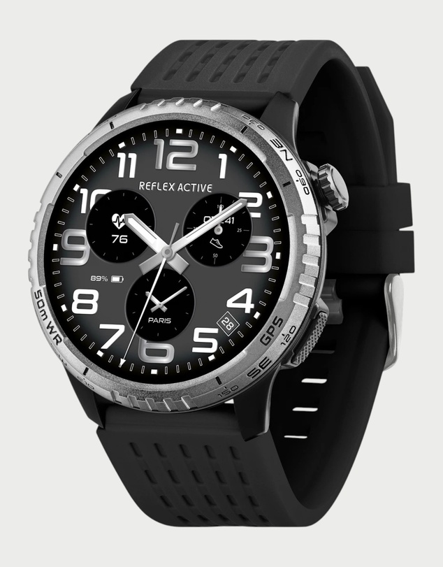 Reflex Active - Reflex Active SeaVenture 5ATM Black Strap Watch