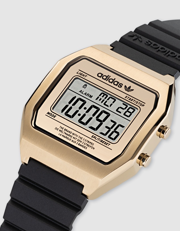 adidas Originals - Digital Two Gold-Tone and Black Watch