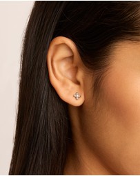 By Charlotte - Silver Live in Light Stud Earrings