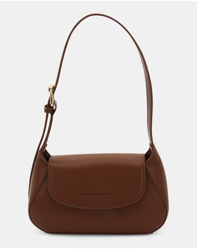 Morgan & Taylor - Kiara Shoulder Bag in Chocolate Brown