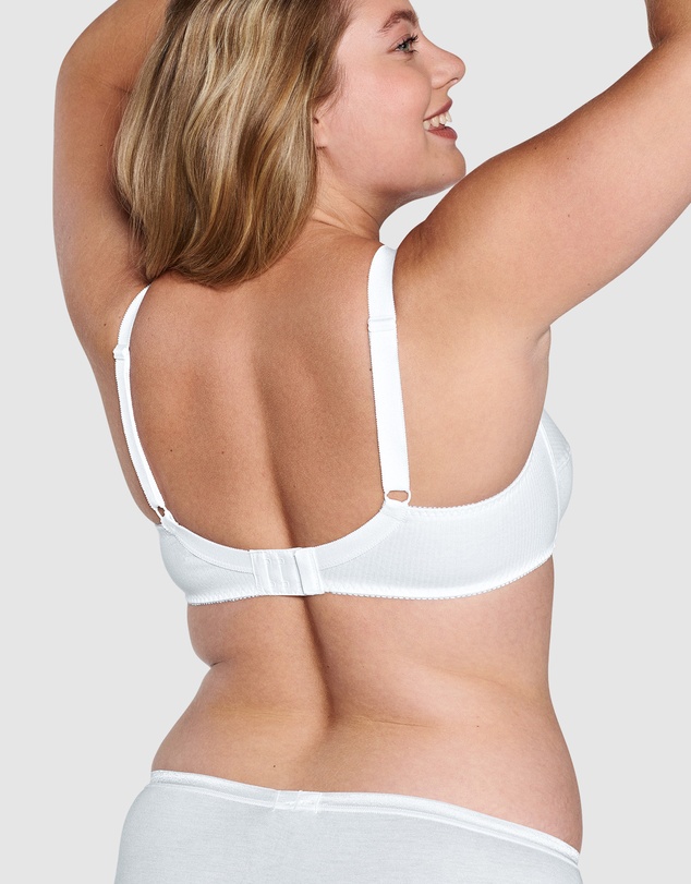 Naturana - Wirefree Ribbed Pure Cotton Bra