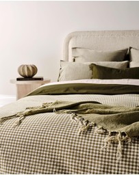 Aura Home - Mini Gingham Quilt Cover