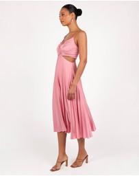 Petal & Pup - Niamh Midi Dress - Poppy Pink