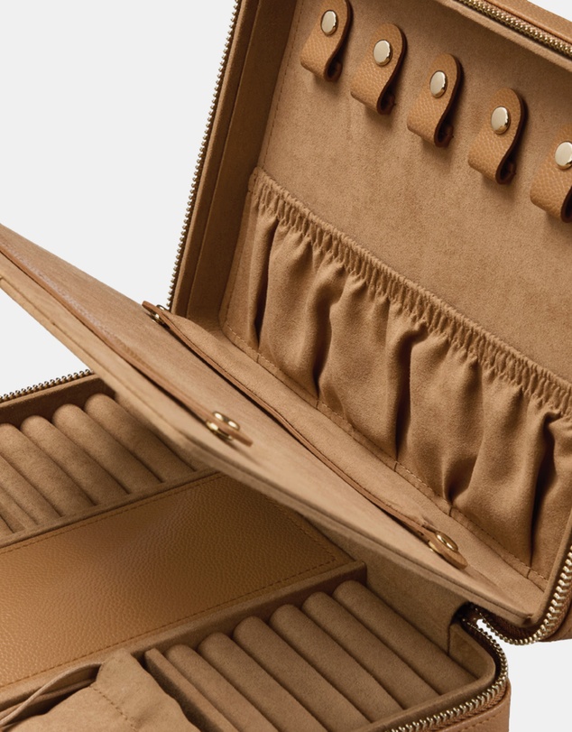 Wolf - WOLF Lauren Large Zip Case Caramel