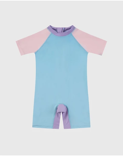 Aqua Blu Kids - Stepping Stones Short Sleeve Sunsuit