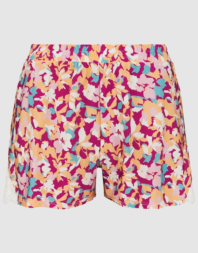 Sans Complexe - Suzan Fantaisy Floral Print Pyjama Short With Lace