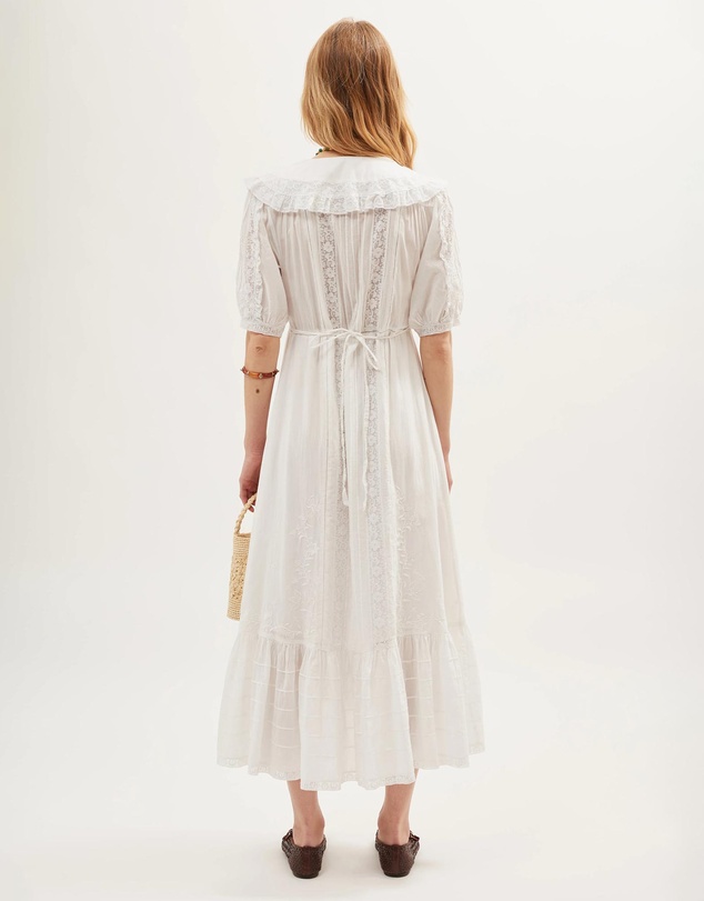 Rixo - Edina Dress Pansy Embroidery